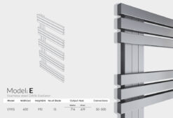 حوله خشک کن استیل مدل E