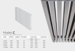 رادیاتور استیل مدل C