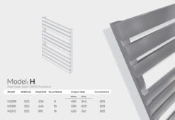 حوله خشک کن استیل مدل H