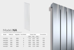 رادیاتور استیل مدل NA