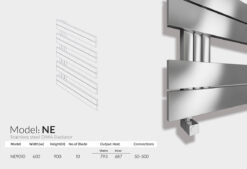 حوله خشک کن استیل مدل NE