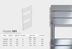 حوله خشک کن استیل مدل NH