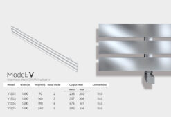 حوله خشک کن استیل مدل V