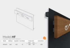 حوله خشک کن استیل مدل HF