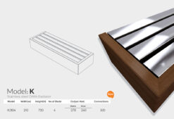 حوله خشک کن استیل مدل K